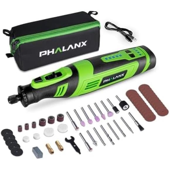 8V Cordless Rotary Tool Kit, 2.0 Ah Battery Rechargeable Rotary Tool with 73pcs - Picture 1 of 8